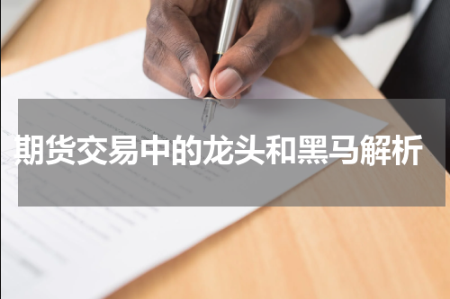  期货交易中的龙头和黑马解析