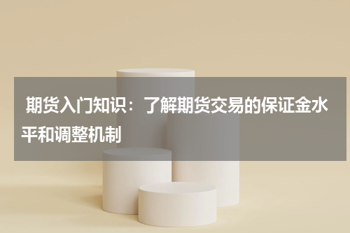  期货入门知识：了解期货交易的保证金水平和调整机制