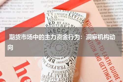  期货市场中的主力资金行为：洞察机构动向