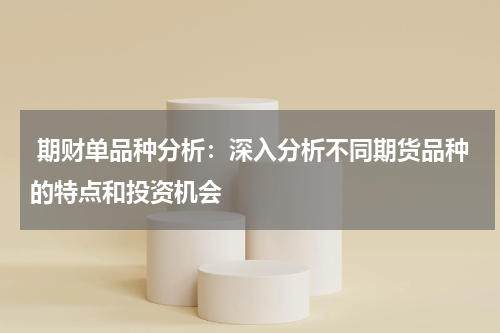  期财单品种分析：深入分析不同期货品种的特点和投资机会
