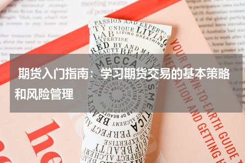  期货入门指南：学习期货交易的基本策略和风险管理