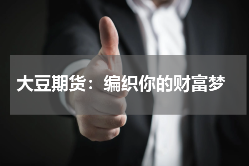  大豆期货：编织你的财富梦