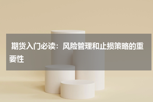  期货入门必读：风险管理和止损策略的重要性