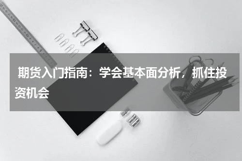  期货入门指南：学会基本面分析，抓住投资机会