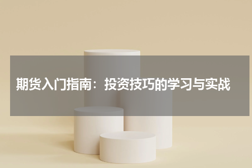  期货入门指南：投资技巧的学习与实战
