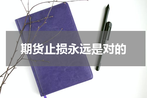 期货止损永远是对的