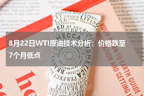 8月22日WTI原油技术分析：价格跌至7个月低点