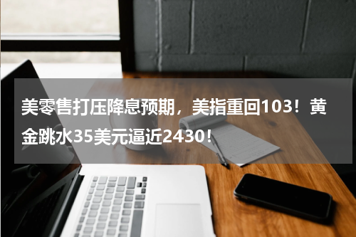 美零售打压降息预期，美指重回103！黄金跳水35美元逼近2430！