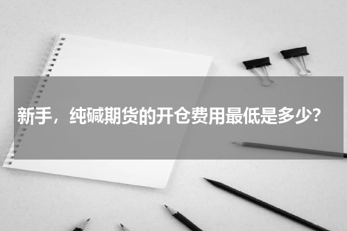 新手，纯碱期货的开仓费用最低是多少？