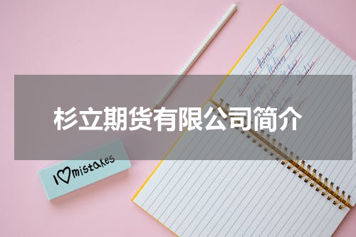 杉立期货有限公司简介