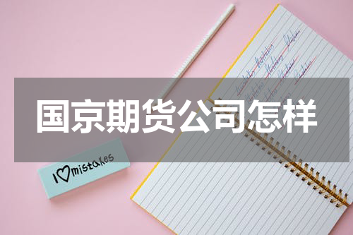 国京期货公司怎样