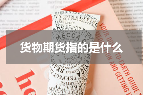 货物期货指的是什么
