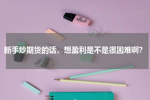 新手炒期货的话，想盈利是不是很困难啊？